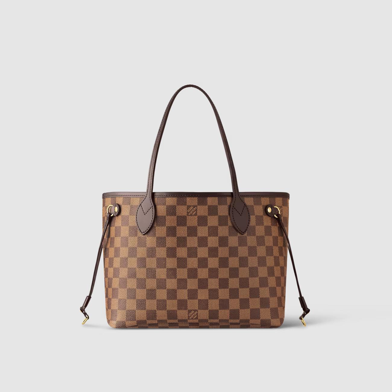 Túi Louis Vuitton Neverfull PM Nữ Damier Ebene Canvas